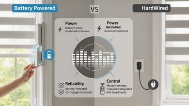 Battery vs Hardwired Motorized Shades
