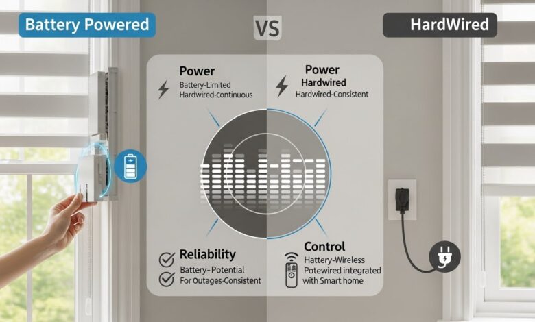 Battery vs Hardwired Motorized Shades