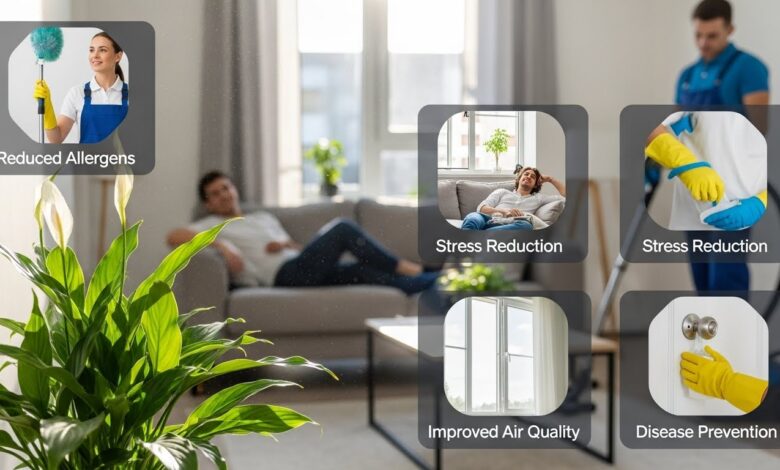 Health Benefits of Professional House Cleaning Services